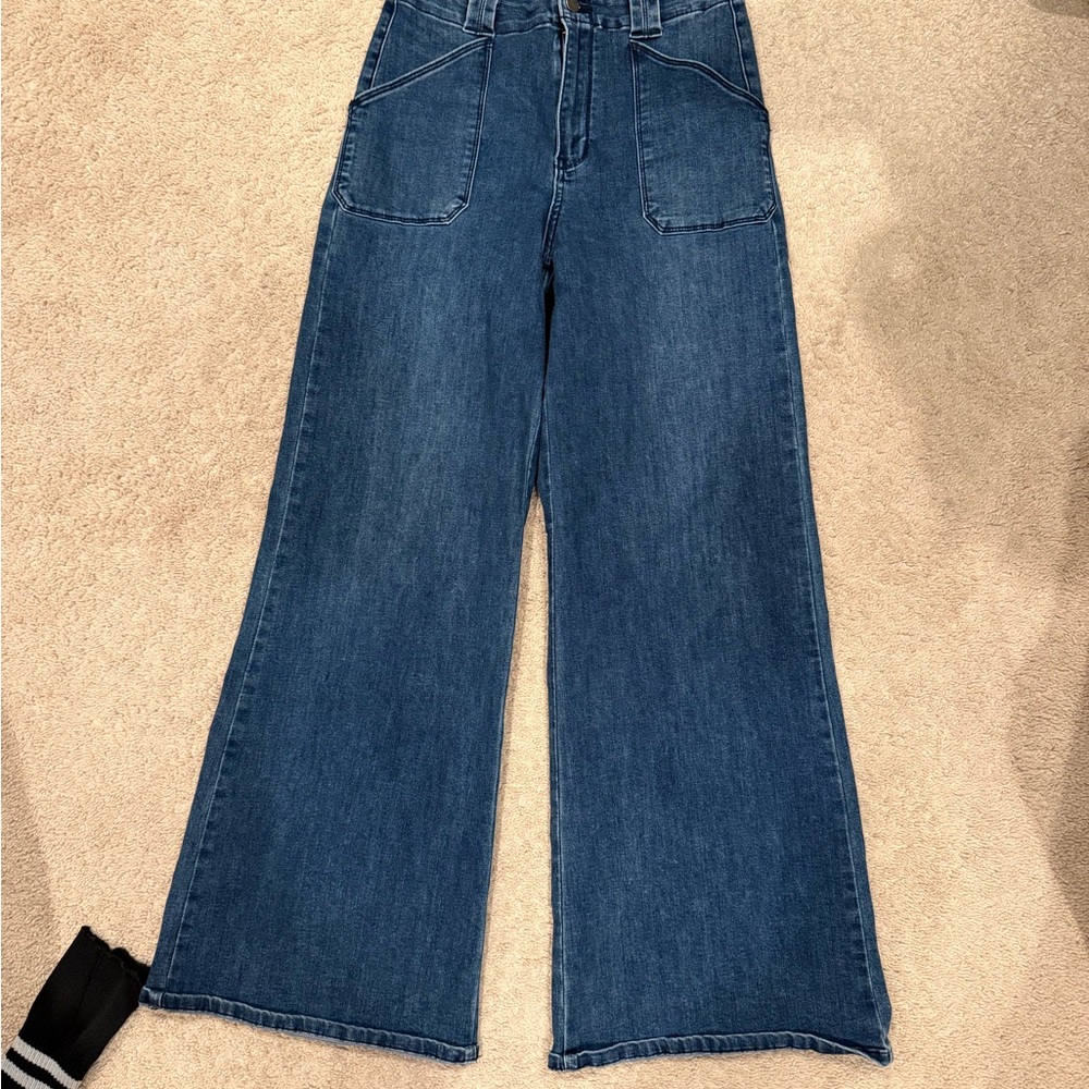 Just Black Dark Blue Flare Jeans